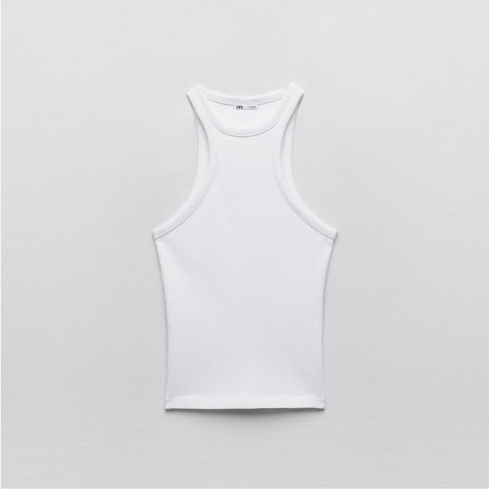 Zara Pronounced Halter Neck Top